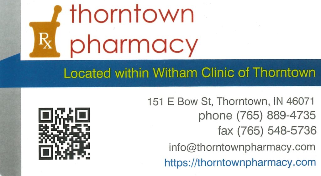 Click here to schedule a vaccine appointment through Thorntown Pharmacy (J&J or Moderna)